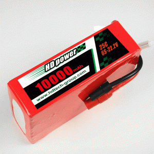 HD POWER 10000mAh 25C 6S 22,2 V lipoakku