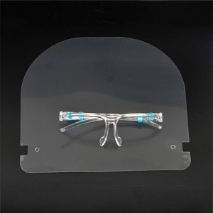 Anti Fog uudelleenkäytettävät kasvonsuojalasit Protector Facial Faceeshield Face Plastic Shield with Glasses
