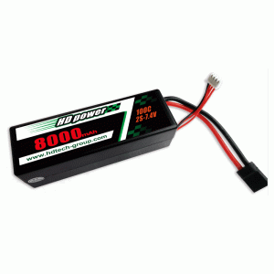 HD POWER 8000mAh 100C 2S 7,6 V Kova kotelo HV LiPO -akku