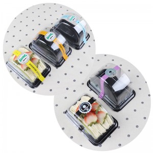 Eco Friendly Biodegradable Compstable Cake Packing Box ympäristön kannalta kirkas läpipainopakkaus kakkuja varten