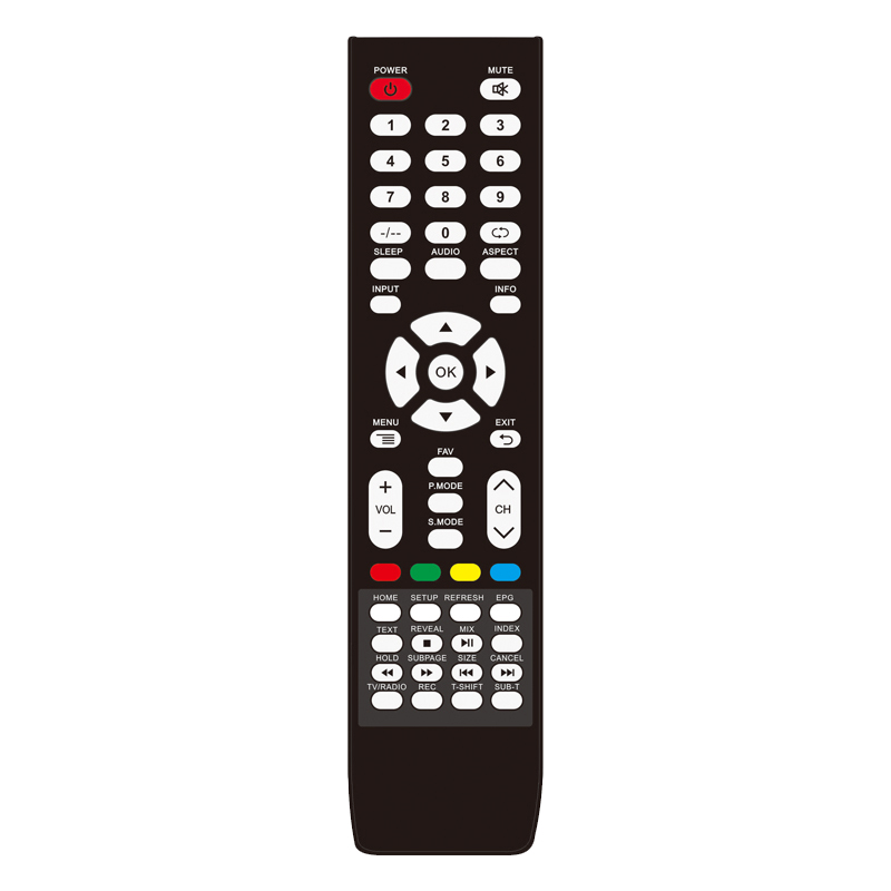 Tehtaan OEM-korkealaatuinen, edullinen, edullinen langaton infrapunakaukosäädin televisiolle \/ digiboksille