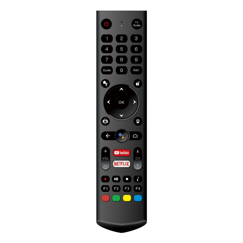 Android-kaukosäädin ääniohjauksella IR \/ bluetooth-langaton TV-kaukosäädin putken netflix-painikkeilla