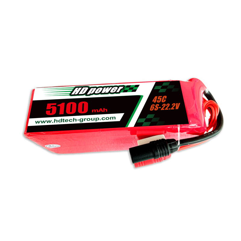 HD POWER 51000mAh 45C 6S 22.2V rasvaakku