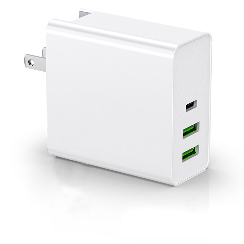 65 W PD USB Type C -virtalähteen moniporttinen seinälaturi