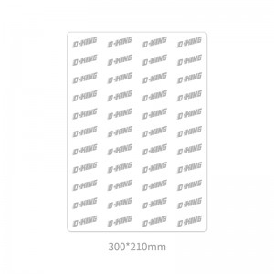 Pöydän koko iPad mini 2 TPU-kalvolle, joka on leikattu 11 tuuman sisään leikkauspiirturikoneella Yleisleikkauskalvo