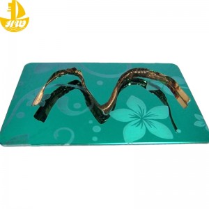 Ruostumattomasta teräksestä valmistettu peilipaneelinro 2