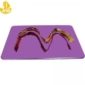 Ruostumattomasta teräksestä valmistettu peilipaneelinro 2