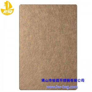 Väri ruostumaton teräs satunnainen kuvionro 3