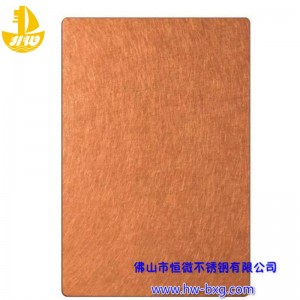 Väri ruostumaton teräs satunnainen kuvionro 3