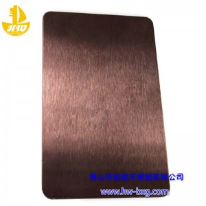 Väri ruostumaton teräs himmeä lauta 1