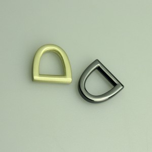 Kiiltävä pinnoitus muoti d soljet, d renkaat, metallivarusteet laukkuun