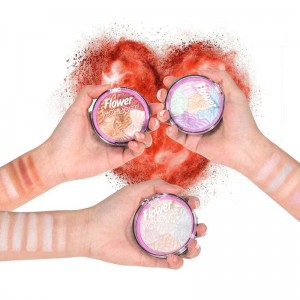 Korostusjauheen meikki yksityinen tarra