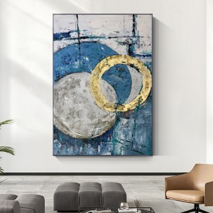 Uusi muotoilu 100% käsin maalattu kangaskuva huoneen koristelu abstrakti vintage öljy maalaus