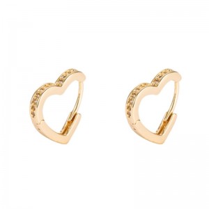 Inss rajat ylittävä lähde Korean muoti korvakorut messinki mikro-inlaid zircon korvakorutnaispuoliset eurooppalaiset ja amerikkalaiset temperamentti sydämen muotoiset pienet korvakorut