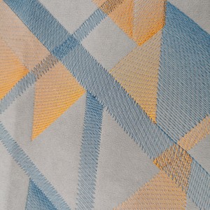 Brodeerattu flanelli kangas bnt6867