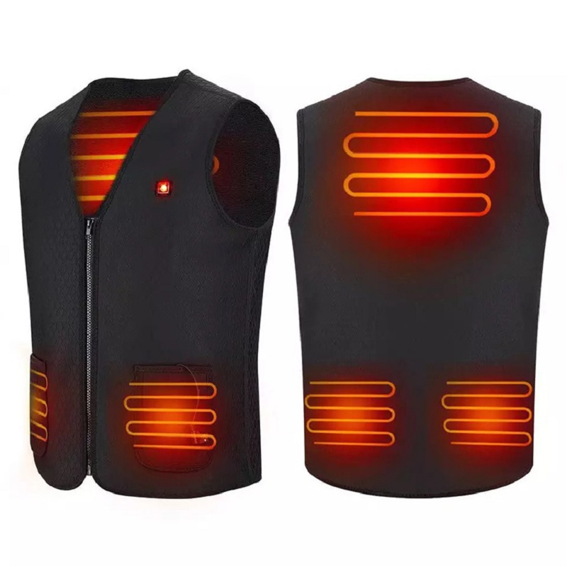 Vedenpitävä lämmitetty fleece liivi miesten lihakset vaatteet lämmitetty bodywarmer työskentelevät sähkölämmitteiset takit paino liivi