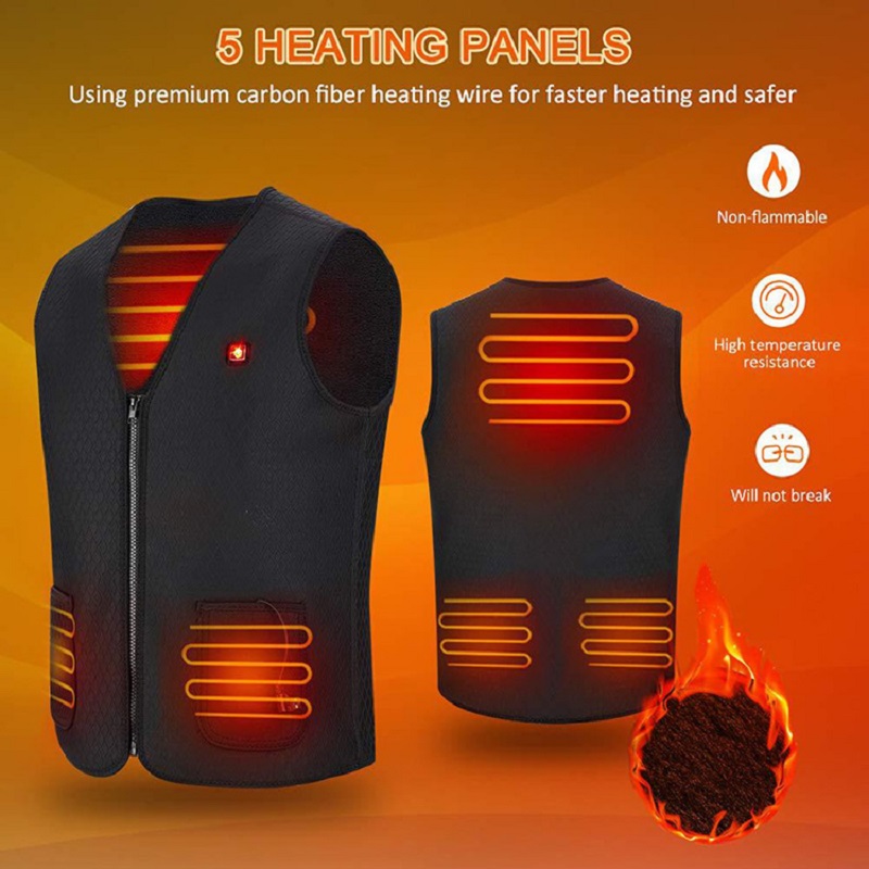 Vedenpitävä lämmitetty fleece liivi miesten lihakset vaatteet lämmitetty bodywarmer työskentelevät sähkölämmitteiset takit paino liivi