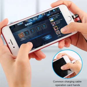 2. Gen 540 Kierto Micro USB-tyyppi C Magneettinen latauskaapeli Nylon Braide Magneettinen lataus USB-kaapeli