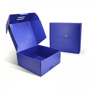 Ilmainennäyte Custom logo vaaleanpunainen väri Kosmeettinen aallotettu Mail Shipping Box