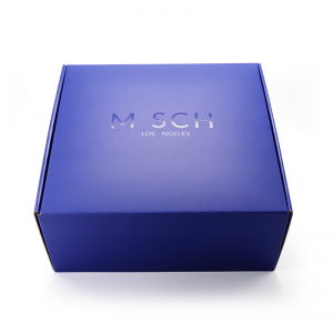 Ilmainennäyte Custom logo vaaleanpunainen väri Kosmeettinen aallotettu Mail Shipping Box