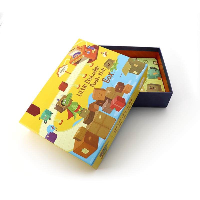 Mukautettu koko ja suunnittelupaperi Jigsaw Puzzle lahjapakkaus pahvi jäykät laatikot