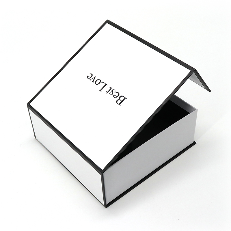 Luxury White Magnet Flap Paper Box Flip Top lahjapakkaukset Vaatteet pukeutua Käsipussit Valkoinen Mailer Box