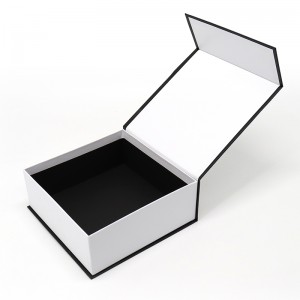 Luxury White Magnet Flap Paper Box Flip Top lahjapakkaukset Vaatteet pukeutua Käsipussit Valkoinen Mailer Box