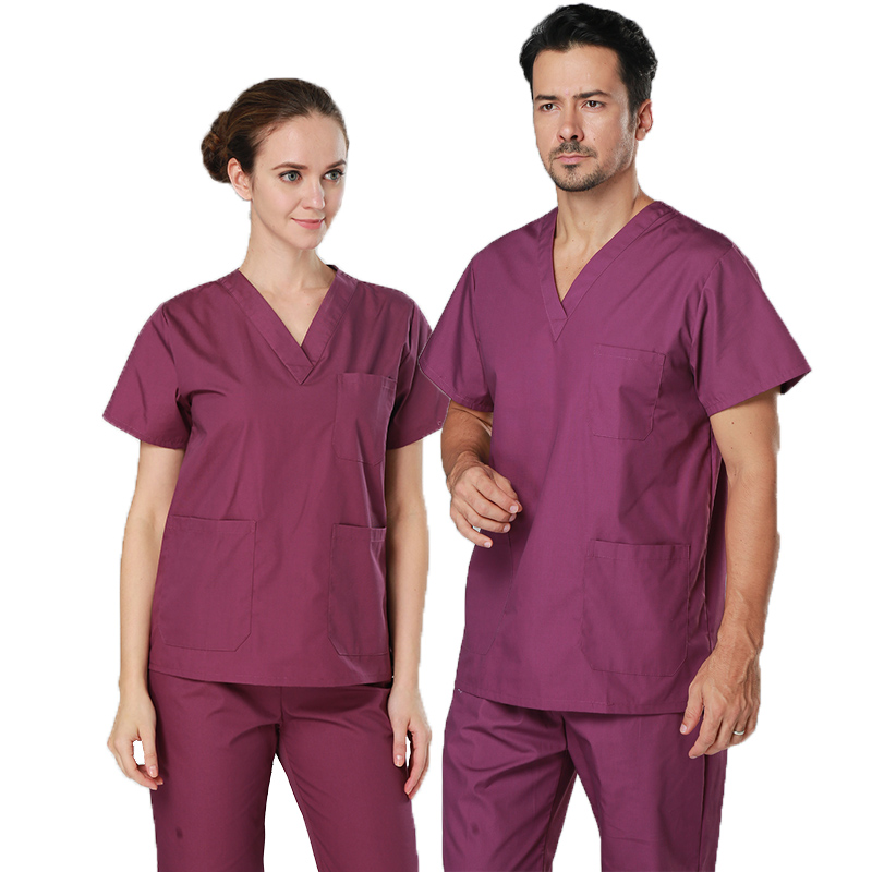 Sairaanhoitaja Doctor Uniform Tops Pants Scrub Sarts Custom Logo