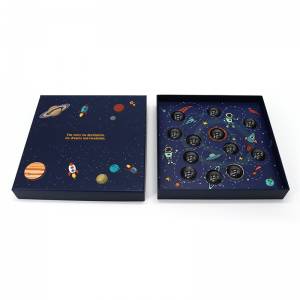 Räätälöity vaaleanpunainen kansi ja pohja ylellisyys Ystävänpäivä hiusten kartonkipaperi lahjapakkaus