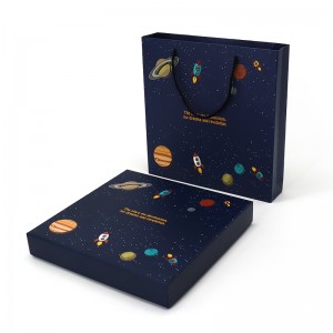 Räätälöity vaaleanpunainen kansi ja pohja ylellisyys Ystävänpäivä hiusten kartonkipaperi lahjapakkaus