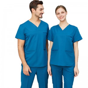 Korkea laatu 4 Way Stretch Nurse Scrubs Spandex Uniform Tukkukauppa
