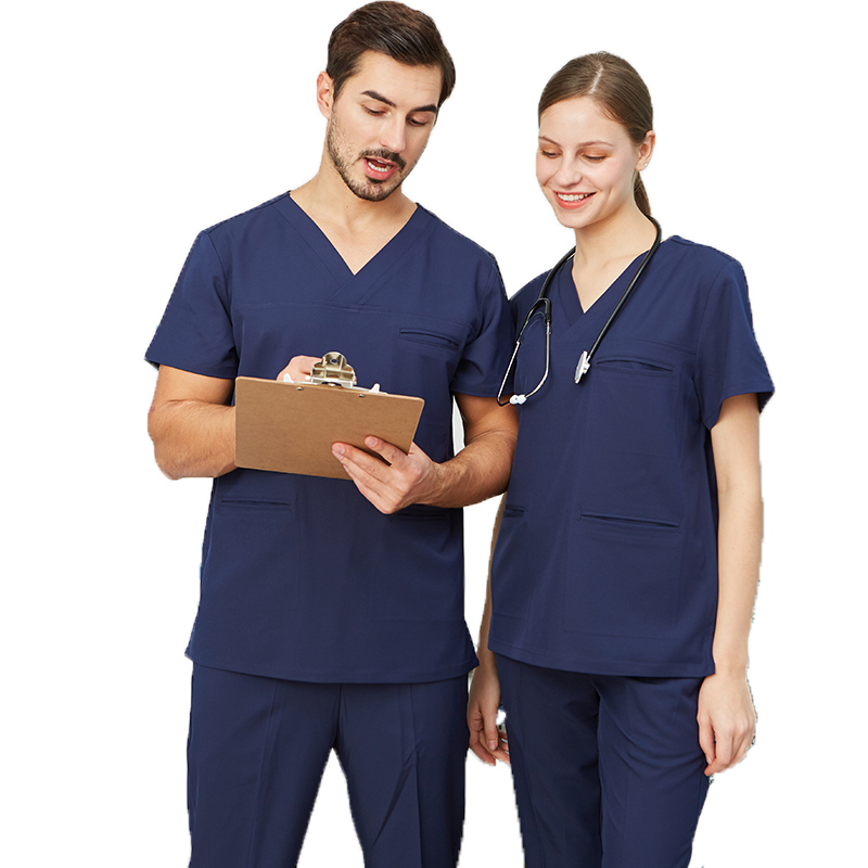 Korkea laatu 4 Way Stretch Nurse Scrubs Spandex Uniform Tukkukauppa