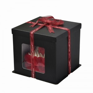 Uusi hääkakku laatikko käsintehty Luxury Paper Syntymäpäivä Cake Box