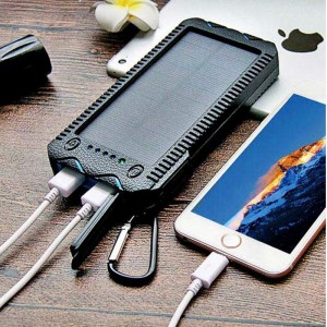 Vedenpitävä aurinko laturi Batter Bank Solar Power Bank 10000 mah Powerbank kannettava Lumen LED Outdoor Flood Light