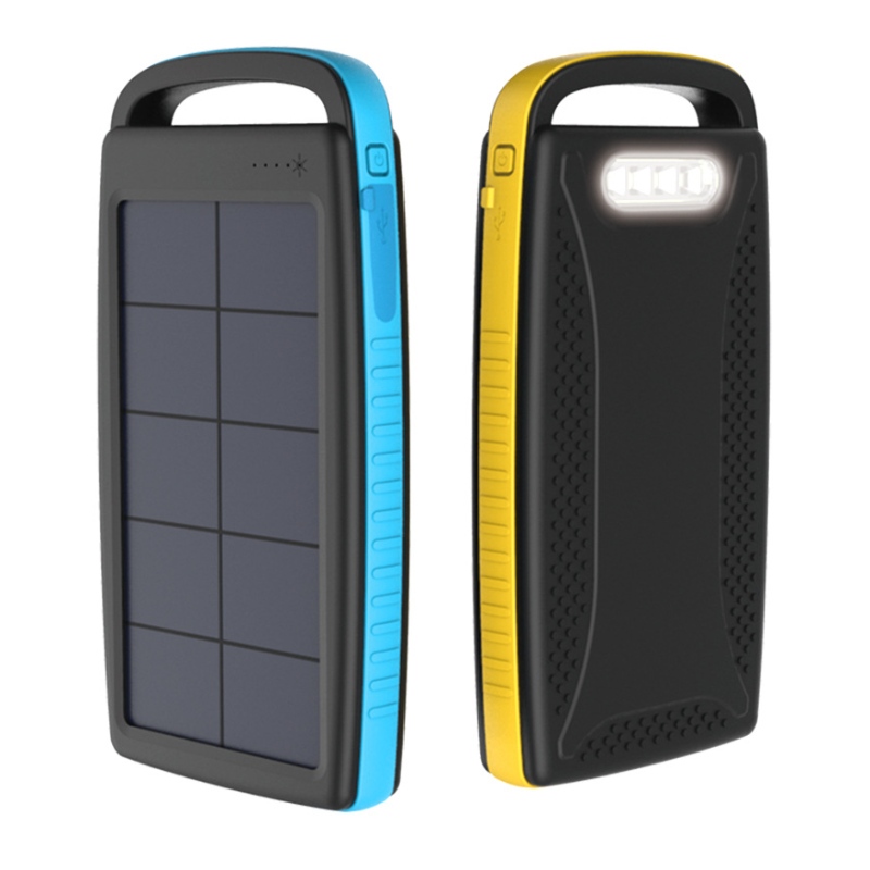 Amazon vedenpitävä kaksois aurinko ulkona laturi kannettava Power Bank vaellus ja matkailu