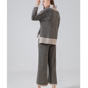 Muodikas rento Joker Neulottu Qianbird-Prased Two-Puku 69002#