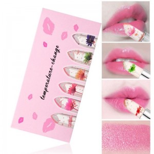 Läpinäkyvä kukka huulipuna