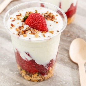 Biologisesti hajoava kompostoitu PLA Clear Muovikuppi kansi