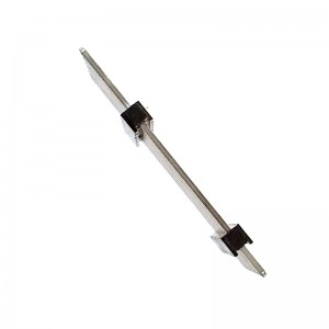 2.54mm 1x7p 180 ° DIP Single Row Double Muovinen PIN-otsikko 3 mm-13mm-6mm