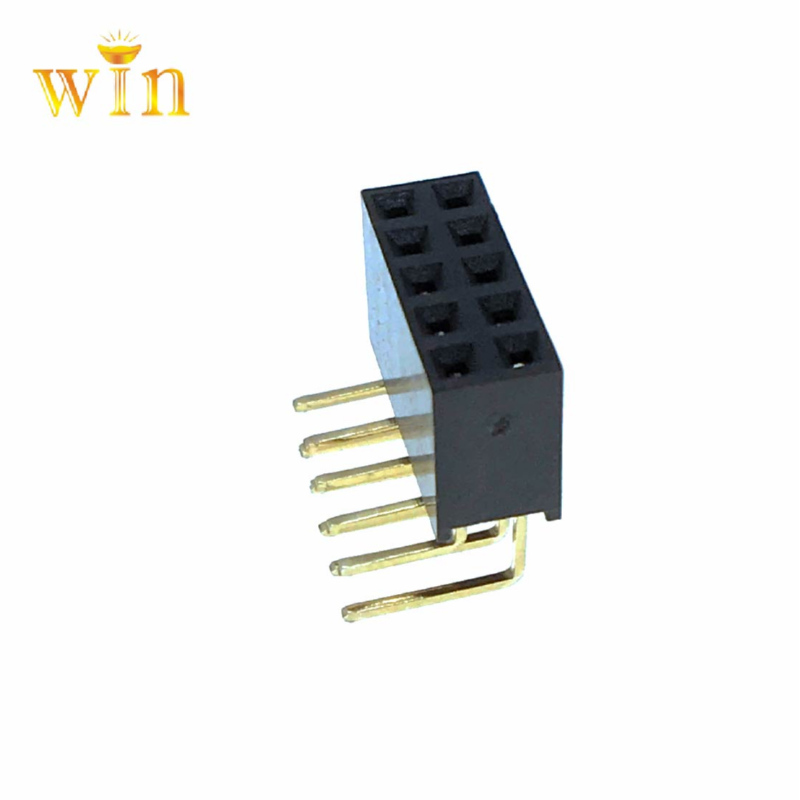 2.54mm 2x5p oikeanpuoleinen DIP Double Row Pin Headernaaraspistoke