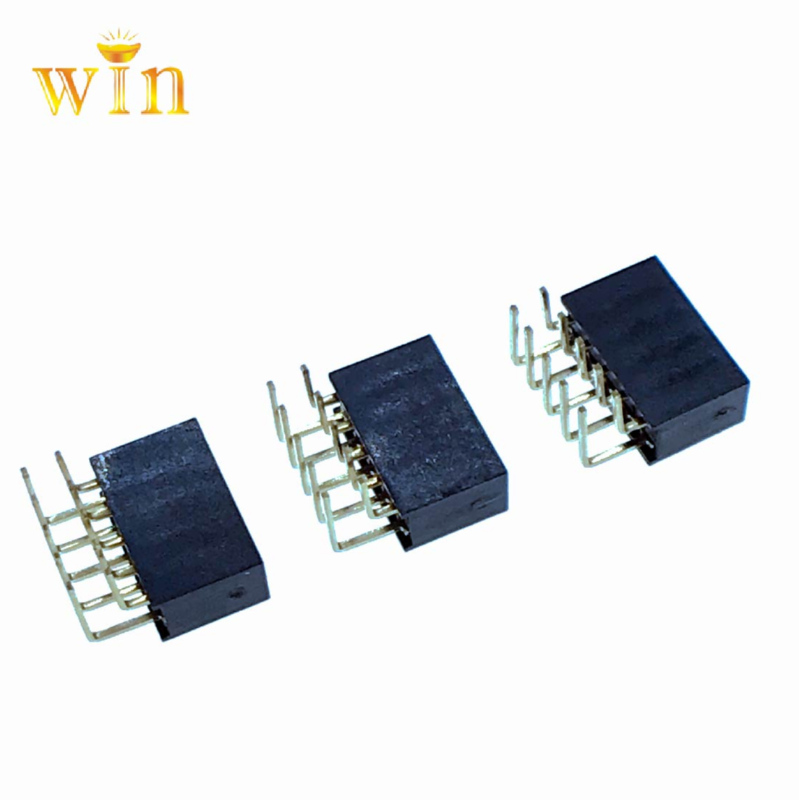 2.54mm 2x5p oikeanpuoleinen DIP Double Row Pin Headernaaraspistoke