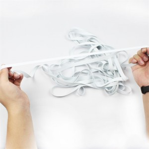 Tehdas tukku valkoinen uimapuku kumi hihnat maskin korva hihnat elastiset hihnat