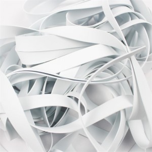 Tehdas tukku valkoinen uimapuku kumi hihnat maskin korva hihnat elastiset hihnat