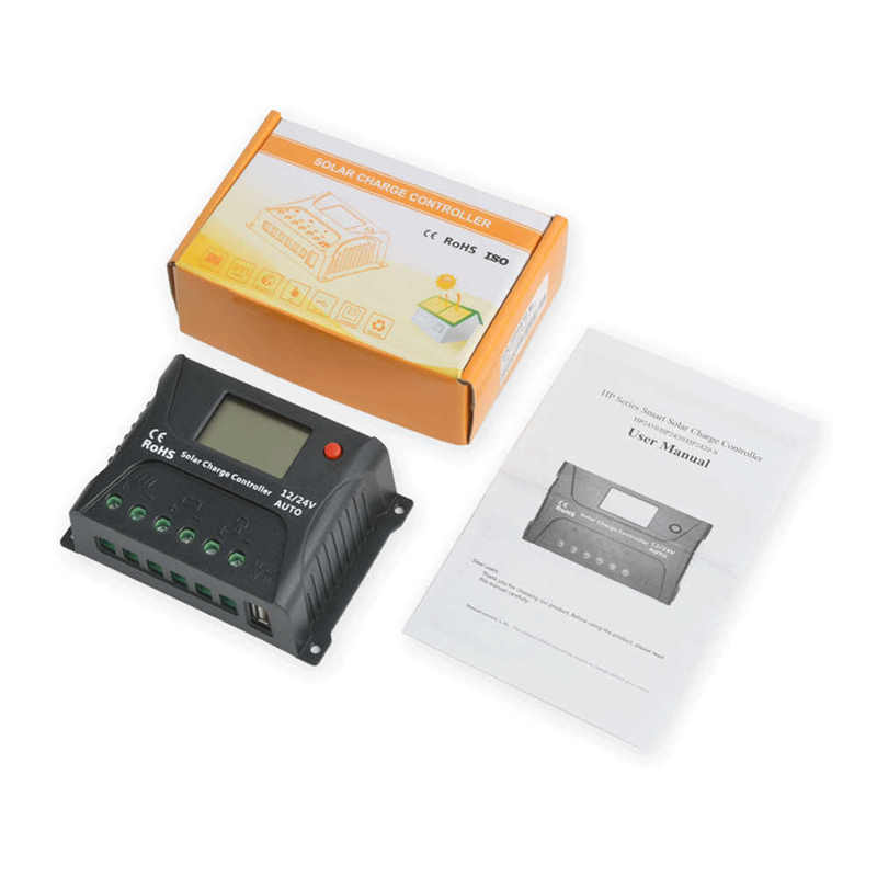 SRNE PWM SOLAR Off-Grid-latausohjain 12V/24V 10A 20A LCD MAX 55V aurinkopaneelin lyijyhappo litiumparistojärjestelmä
