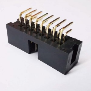 2x8p 2.54mm Pitch oikean kulman dip-ruutujen otsikkonaaraspistoke