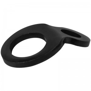 Kiinnitä hihnan renkaat lika polkupyörä ruostumaton teräs monikäyttöinen sitoa ankkuri kiinnityskoukut asennukseen autotalli, työkauppa, kuorma, perävaunu, golfkärry, aidan musta