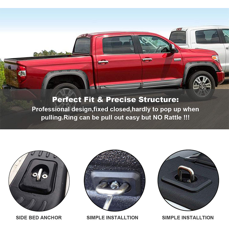 Kiinnitä ankkureita TRUCK BED SEADE WINN ANCHORS 2000-2013 TUNDRA sisäänvedettävä eri ovien ja ponnahdusikkunoiden kanssa