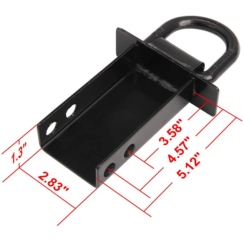 Heavy Duty irrotettava D-Ring Stacket Pocket TIE alas apuohjelmien perävaunujen ja laturien kanssa