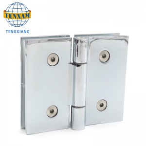 Kiina Valmistaja Korkealaatuinen lasi lasi 180 asteen sinkki seos suihku oven sarana