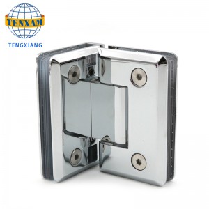 90 astetta Show Glass Door Sarana Ruostumaton teräs Kylpyhuoneen puristin